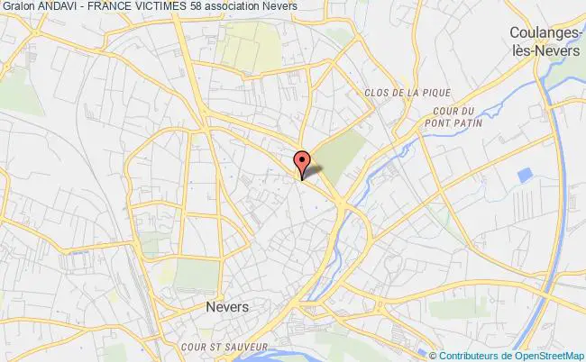 plan association Andavi - France Victimes 58 Nevers