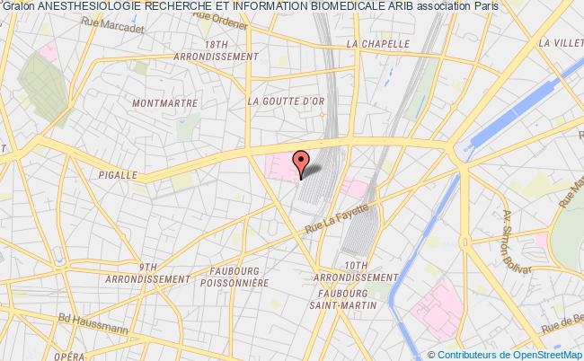 plan association Anesthesiologie Recherche Et Information Biomedicale Arib Paris
