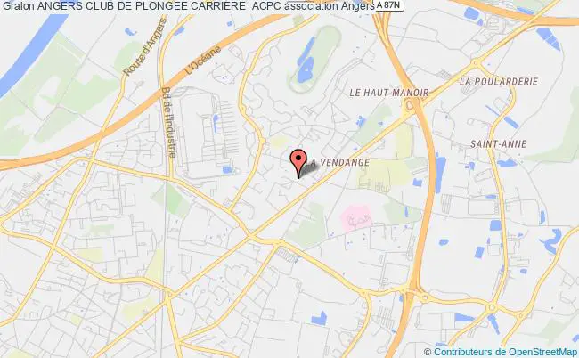 plan association Angers Club De Plongee Carriere  Acpc Angers