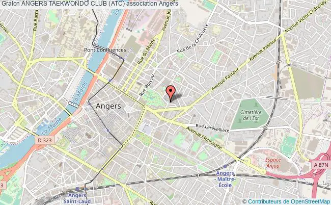 plan association Angers Taekwondo Club (atc) Angers