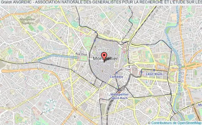 plan association Angrehc - Association Nationale Des Generalistes Pour La Recherche Et L'etude Sur Les Hepatopathies Chroniques Montpellier