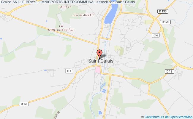 plan association Anille Braye Omnisports Intercommunal Saint-Calais