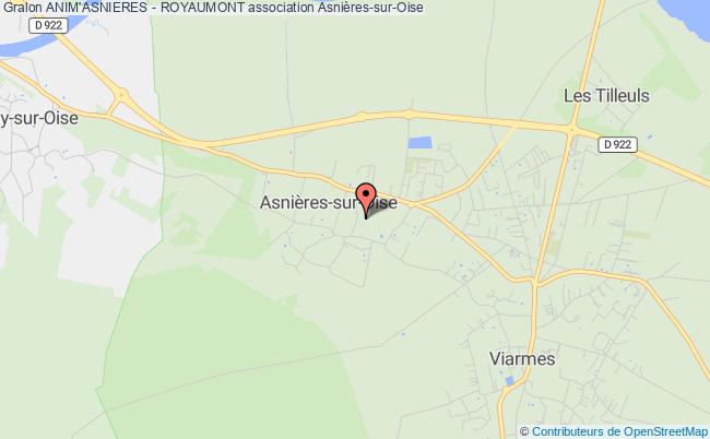 plan association Anim'asnieres - Royaumont Asnières-sur-Oise
