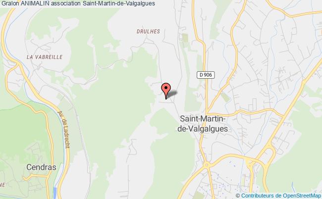 plan association Animalin Saint-Martin-de-Valgalgues