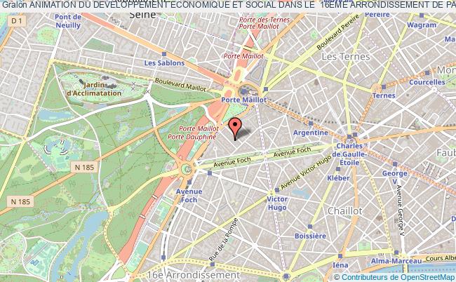 plan association Animation Du Developpement Economique Et Social Dans Le  16eme Arrondissement De Paris (ades 16) Paris
