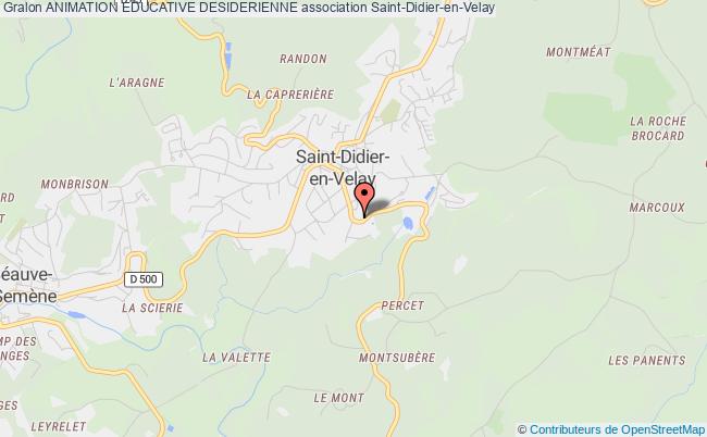 plan association Animation Educative Desiderienne Saint-Didier-en-Velay