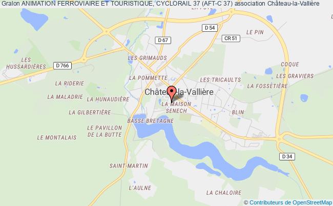 plan association Animation Ferroviaire Et Touristique, Cyclorail 37 (aft-c 37) Château-la-Vallière