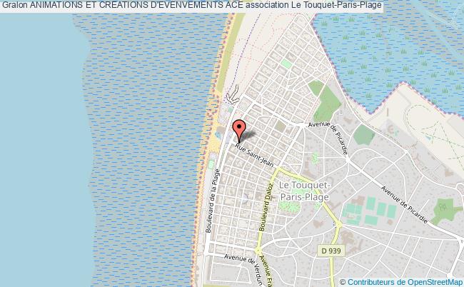 plan association Animations Et Creations D'evenvements Ace Le Touquet-Paris-Plage