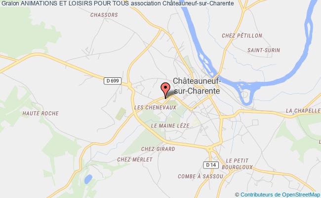 plan association Animations Et Loisirs Pour Tous Châteauneuf-sur-Charente