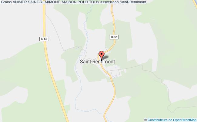 plan association Animer Saint-remimont  Maison Pour Tous Saint-Remimont