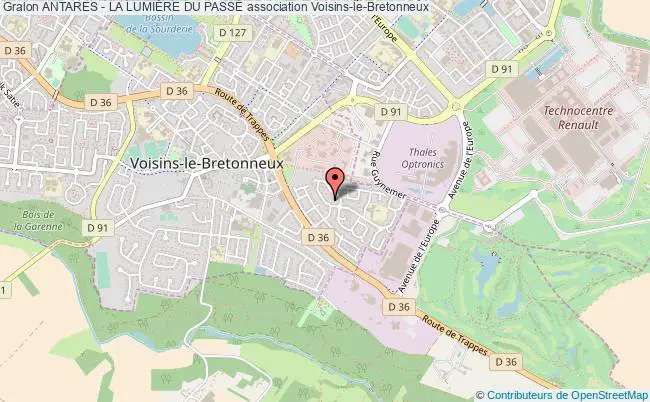 plan association Antares - La LumiÈre Du PassÉ Voisins-le-Bretonneux
