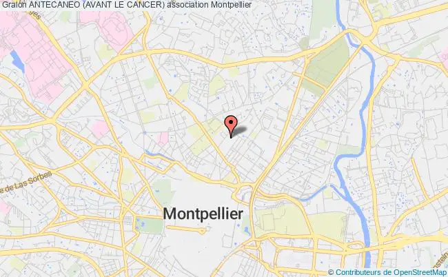 plan association Antecaneo (avant Le Cancer) Montpellier