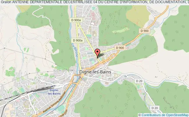 plan association Antenne Departementale Decentralisee 04 Du Centre D'information, De Documentation, D'etude Et De Formation Des Elus (cidefe) Digne-les-Bains