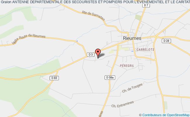 plan association Antenne Departementale Des Secouristes Et Pompiers Pour L'evenementiel Et Le Caritatif 31 Rieumes