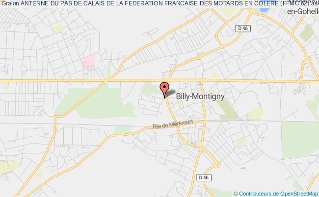 plan association Antenne Du Pas De Calais De La Federation Francaise Des Motards En Colere (ffmc 62) Billy-Montigny
