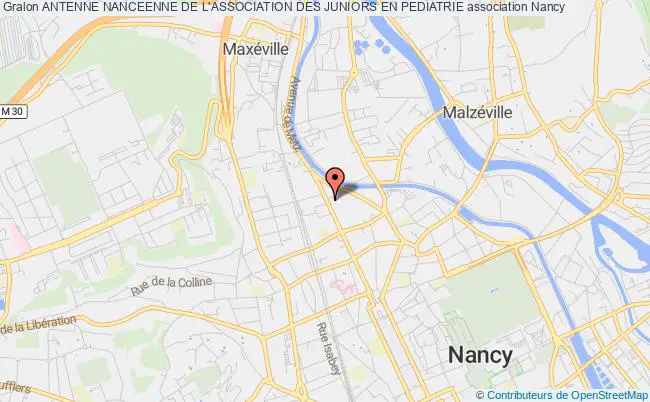 plan association Antenne Nanceenne De L'association Des Juniors En Pediatrie Nancy
