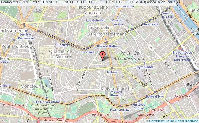 plan association Antenne Parisienne De L'institut D'etudes Occitanes - (ieo Paris) Paris