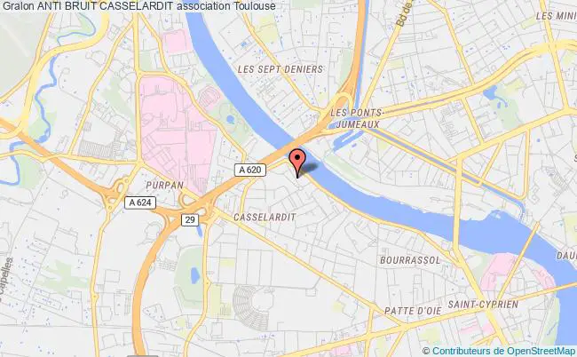 plan association Anti Bruit Casselardit Toulouse