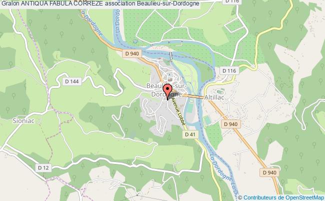 plan association Antiqua Fabula Correze Beaulieu-sur-Dordogne