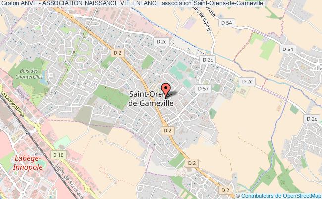plan association Anve - Association Naissance Vie Enfance Saint-Orens-de-Gameville