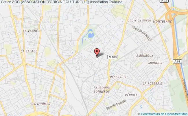 plan association Aoc (association D'origine Culturelle) Toulouse
