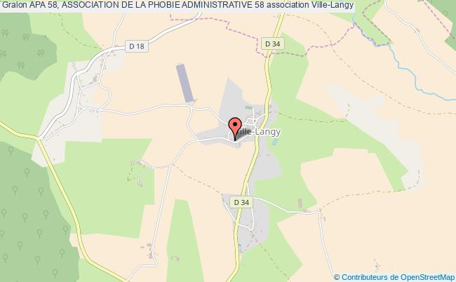 plan association Apa 58, Association De La Phobie Administrative 58 Ville-Langy