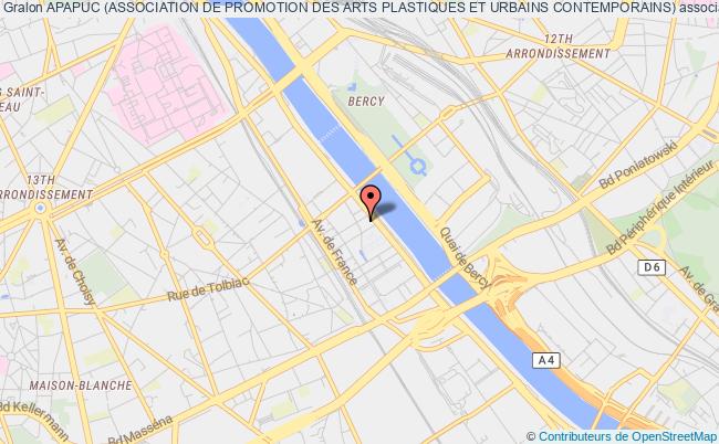 plan association Apapuc (association De Promotion Des Arts Plastiques Et Urbains Contemporains) Paris