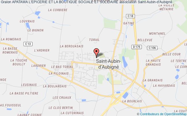 plan association Apatawa L'epicerie Et La Boutique Sociale Et Solidaire Saint-Aubin-d'Aubigné
