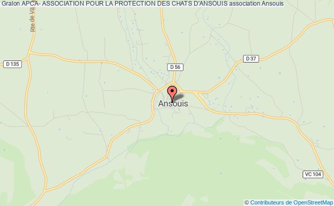 plan association Apca- Association Pour La Protection Des Chats D'ansouis Ansouis