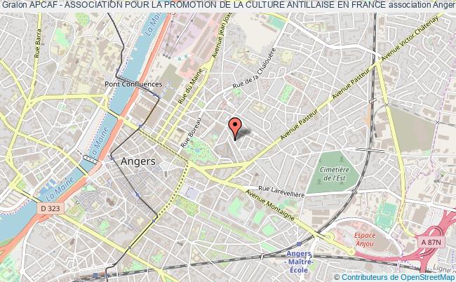 plan association Apcaf - Association Pour La Promotion De La Culture Antillaise En France Angers