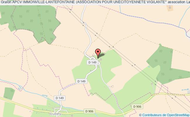 plan association Apcv Immonville-lantefontaine (association Pour Unecitoyennete Vigilante° Lantéfontaine