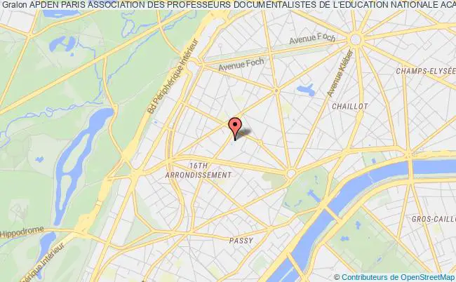 plan association Apden Paris Association Des Professeurs Documentalistes De L'education Nationale Academie De Paris Paris