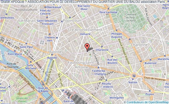 plan association Apdqub ? Association Pour Le Developpement Du Quartier Unie Du Balou Paris