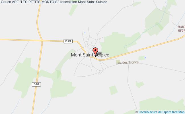 plan association Ape "les Petits Montois" Mont-Saint-Sulpice