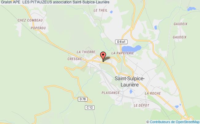 plan association Ape  Les Pit'auzeus Saint-Sulpice-Laurière
