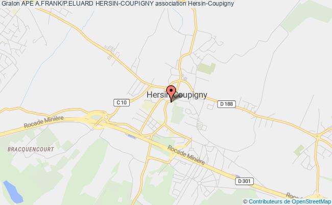 plan association Ape A.frank/p.eluard Hersin-coupigny Hersin-Coupigny