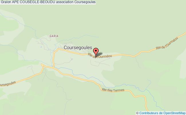 plan association Ape CousÈgle-beoudu 