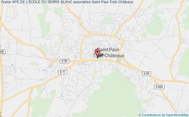 plan association Ape De L'École Du Serre Blanc Saint-Paul-Trois-Châteaux