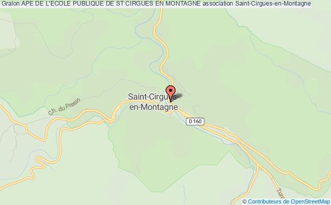 plan association Ape De L'ecole Publique De St Cirgues En Montagne 