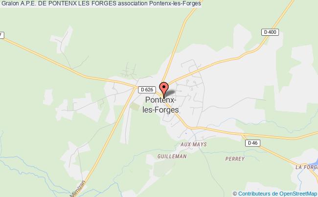 plan association A.p.e. De Pontenx Les Forges Pontenx-les-Forges