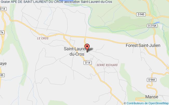 plan association Ape De Saint Laurent Du Cros Saint-Laurent-du-Cros
