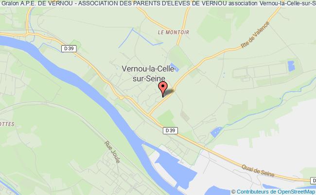 plan association A.p.e. De Vernou - Association Des Parents D'eleves De Vernou Vernou-la-Celle-sur-Seine