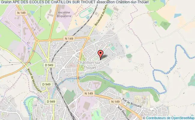 plan association Ape Des Ecoles De Chatillon Sur Thouet Châtillon-sur-Thouet