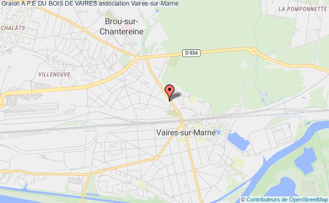 plan association A.p.e Du Bois De Vaires Vaires-sur-Marne