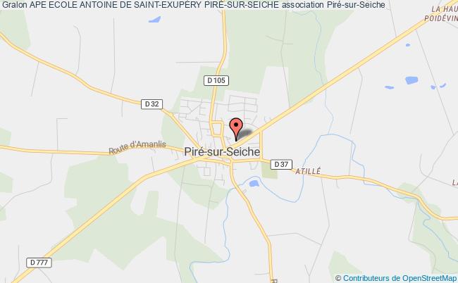 plan association Ape Ecole Antoine De Saint-exupÉry PirÉ-sur-seiche Piré-Chancé