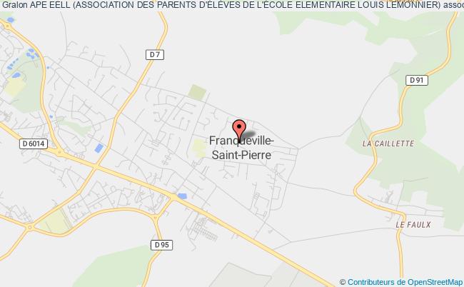 plan association Ape Eell (association Des Parents D'ÉlÈves De L'École Elementaire Louis Lemonnier) Franqueville-Saint-Pierre