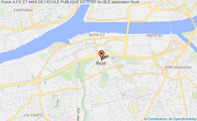 plan association A.p.e Et Amis De L'École Publique Du Port Au BlÉ Rezé