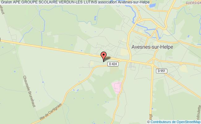 plan association Ape Groupe Scolaire Verdun-les Lutins Avesnes-sur-Helpe