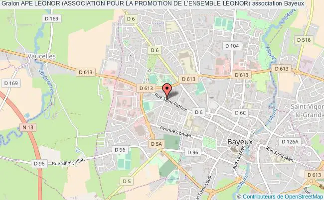 plan association Ape LÉonor (association Pour La Promotion De L'ensemble LÉonor) Bayeux