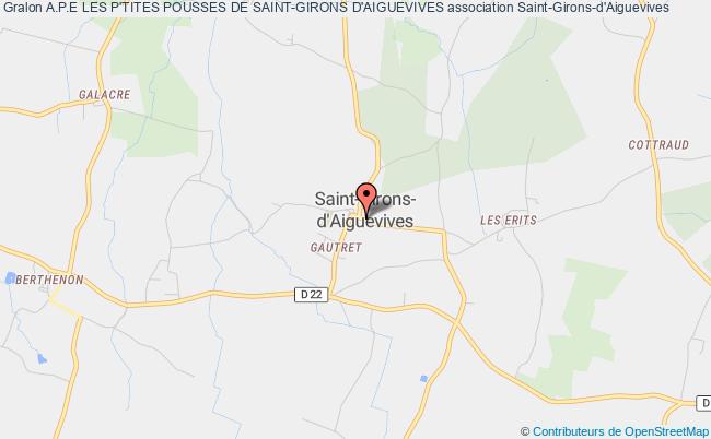 plan association A.p.e Les P'tites Pousses De Saint-girons D'aiguevives Saint-Girons-d'Aiguevives